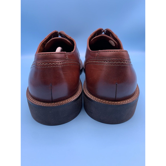 ECCO Brown Leather Cap Toe Lace Up Oxfords Dress Shoes Men's Size 10 B/ EU Sz 44 - Picture 8 of 11